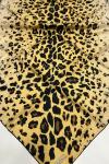 Armine 2024 Kış Sezonu Twill İpek Eşarp Fendi-Leopar Siyah Gold