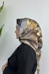 Armine 2024 Kış Sezonu Twill İpek Eşarp Gri Melanj