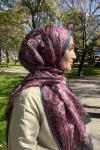 Etro Desen Soft Şal Gri Bordo