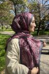 Etro Desen Soft Şal Gri Bordo