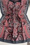 Etro Desen Soft Şal Gri Bordo