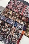 Etro Desen Soft Şal Gri Bordo