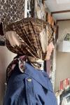 İthal Twill İpek Eşarp Fendi-Kahve