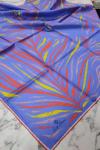 Silk Home Twill İpek Eşarp Armine Çizgi Desen Lila Mor