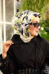 Silk Home Twill İpek Eşarp Yağ Yeşil