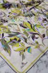 Silk Home Twill İpek Eşarp Yağ Yeşil