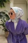 Silk Home Twill İpek Eşarp Yağ Yeşili