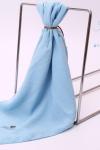 Silk Home Aerobin Tek Renk Cazz Eşarp Bebe Mavisi