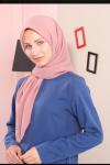 Silk Home Aerobin Tek Renk Cazz Eşarp Pudra
