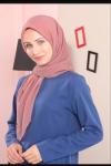 Silk Home Aerobin Tek Renk Cazz Eşarp Pembe