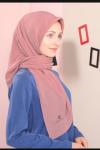 Silk Home Aerobin Tek Renk Cazz Eşarp Pembe