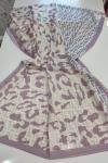 Vual İpek Şal Fendi-leopar pudra